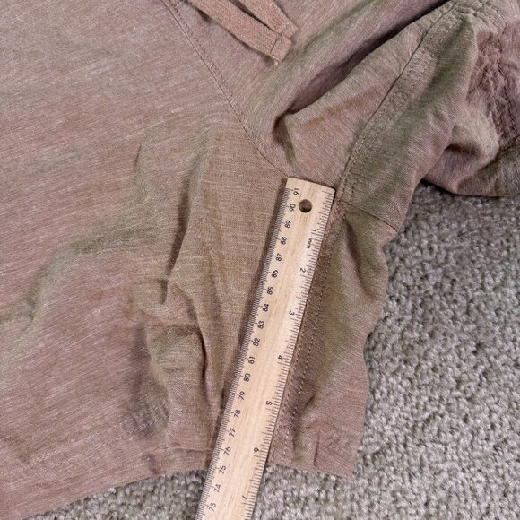 No Boundaries Elastic Waist Linen Shorts Men's Size 3XL 48-50 Tan Stretch E718 - Picture 7 of 8